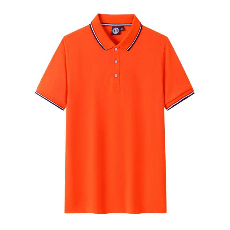 Short Sleeve polo Men's Summer Workwear Turn-down Collar Printed Work Shirt logo Patterned Advertising Shirt for Men polo Shirt