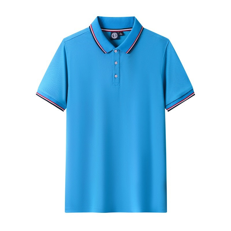 Short Sleeve polo Men's Summer Workwear Turn-down Collar Printed Work Shirt logo Patterned Advertising Shirt for Men polo Shirt