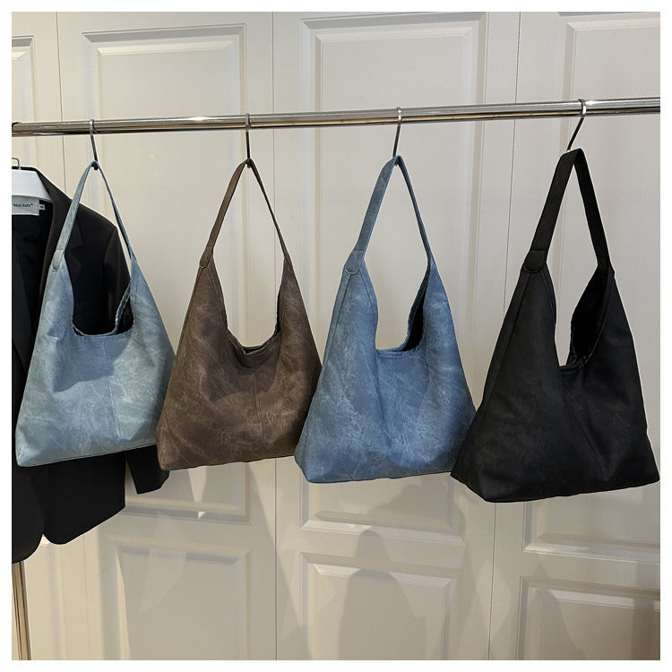 European and American Style Large Capacity Women's Bag2025Summer New Fashionable Single Shoulder Tote Bag Casual Underarm Bag