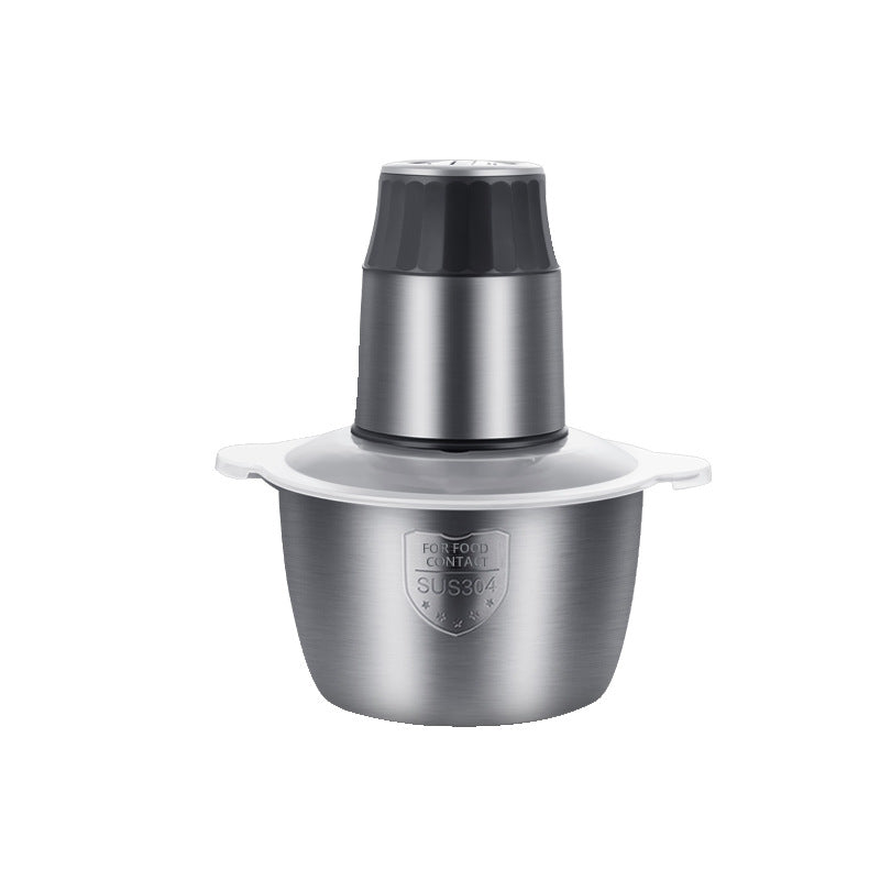 Meat Grinder Household Mixer Meat Mincer Stainless Steel Multifunctional Electric Food Processor Garlic Mincer Vegetable Chopper Cross-Border