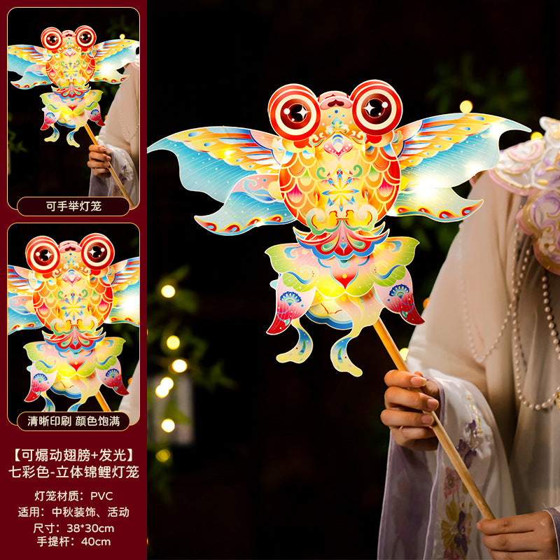 Mid-Autumn Festival Lantern2025New Rabbit Lantern Handmade diy Material Package Children's Portable Glowing Cartoon Palace Lantern