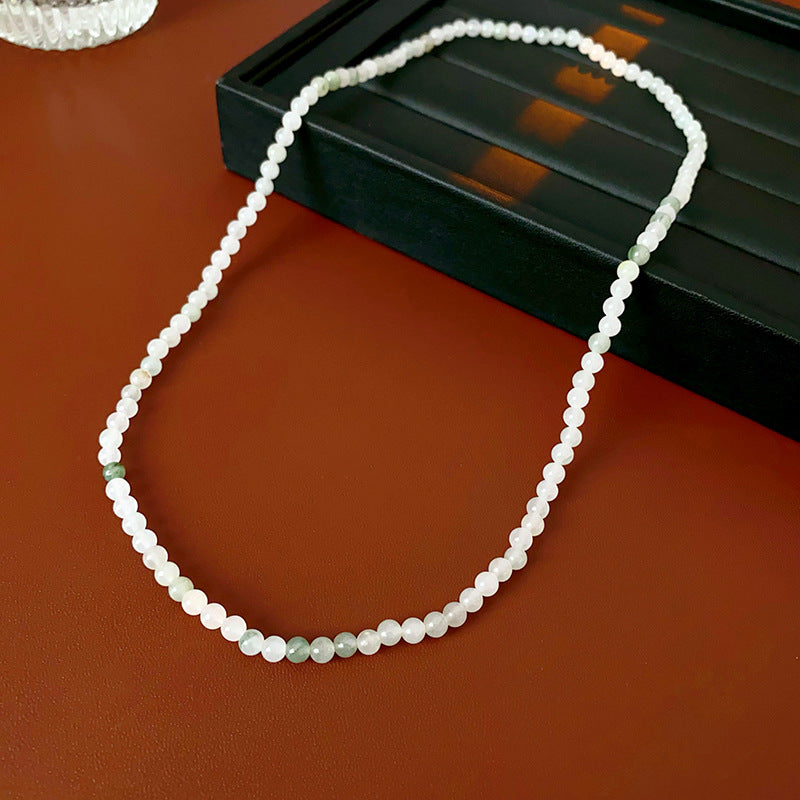 Baroque Freshwater Pearl Necklace Simple Elegant Colorful Beaded Collarbone Chain Niche Light Luxury High-End Sense Necklace for Women