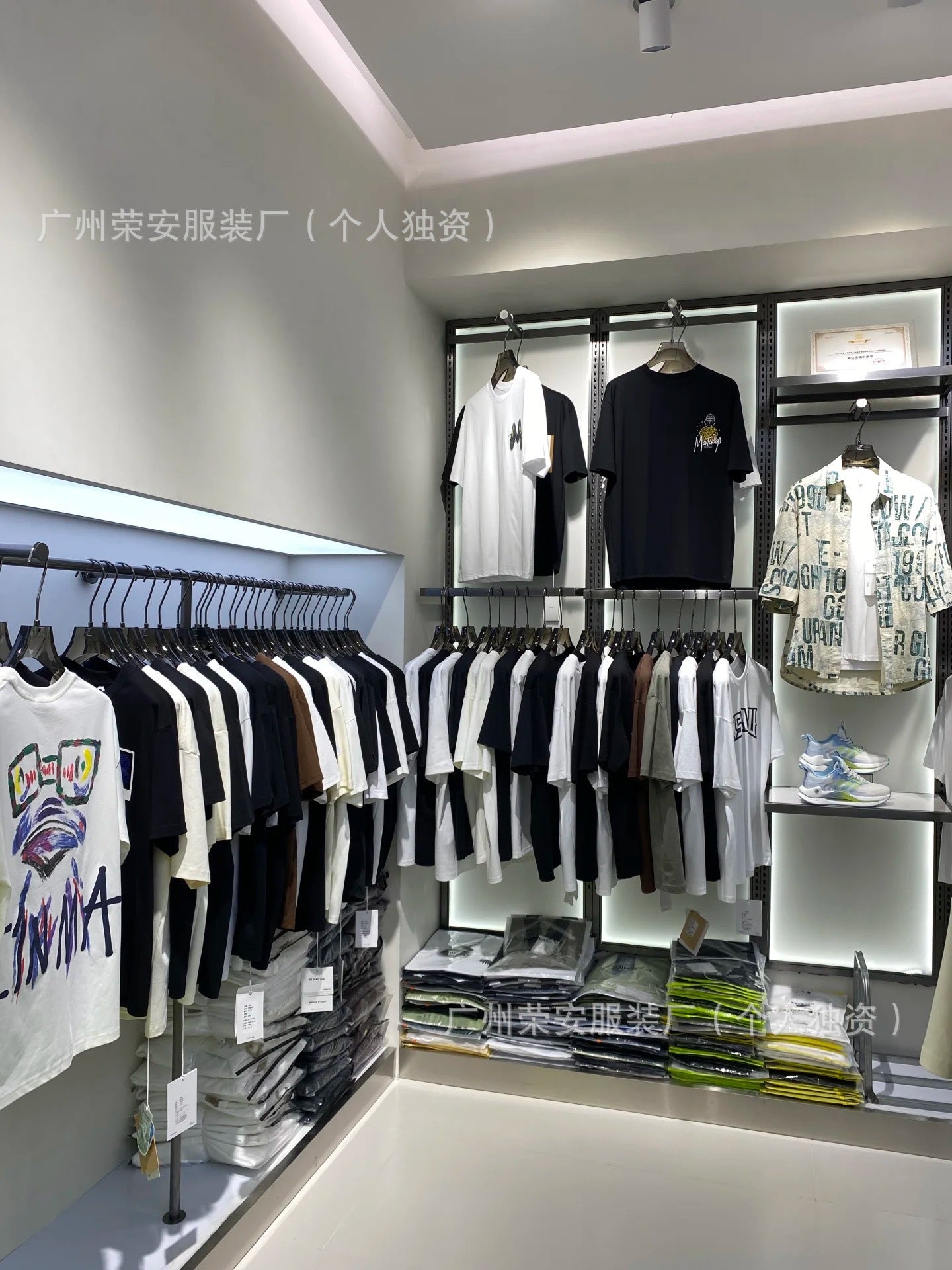 1688Street Stall Cheap Tops Casual Plus Size Men's Summer Short Sleeves T Men's loose round neck printed short sleeve shirt t T-shirt