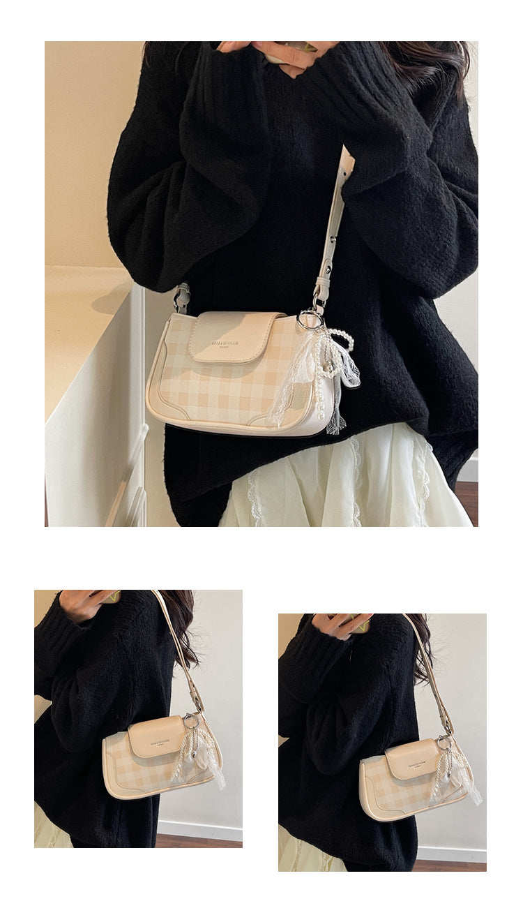 Cross-border high-end trendy underarm bag small square bag for women2025New Handbag Trendy Fashion Versatile Shoulder Bag