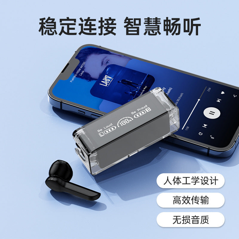 2025Binaural Wireless True Bluetooth Earbuds with Touch Control33New Noise-Cancelling Gaming Private Model Transparent
