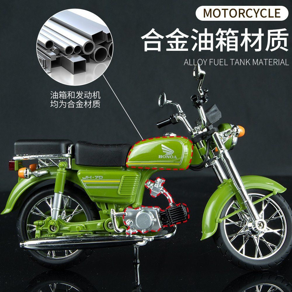 In Stock Honda Jialing Motorcycle Model Retro Boy Gift Dad Birthday Gift Ornament