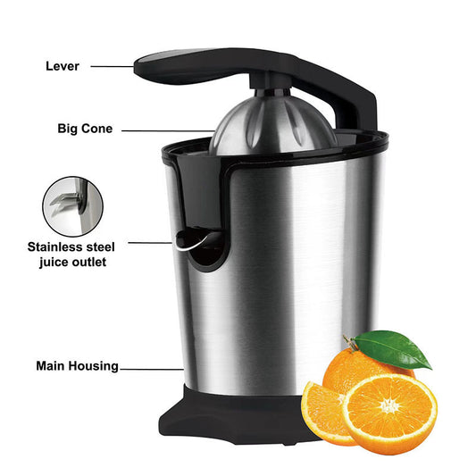 American Standard110v Stainless Steel Hand-Pressed Electric Juicer Taiwan Juice Maker Lemon Orange Pulp Juice Separator Cooking Machine