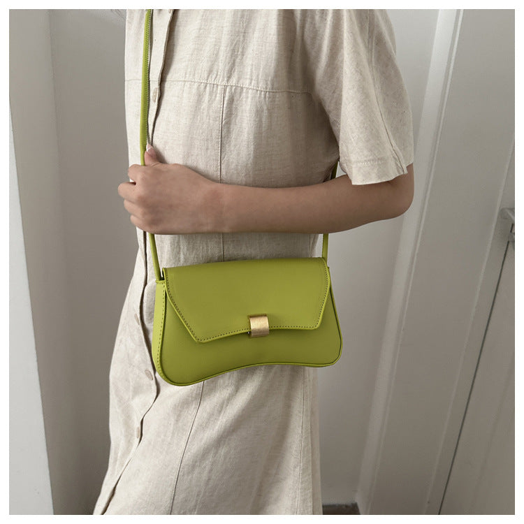 Trendy Women's Shoulder Crossbody Bag Small Square Bag2024Spring new style simple retro hand-held underarm bag