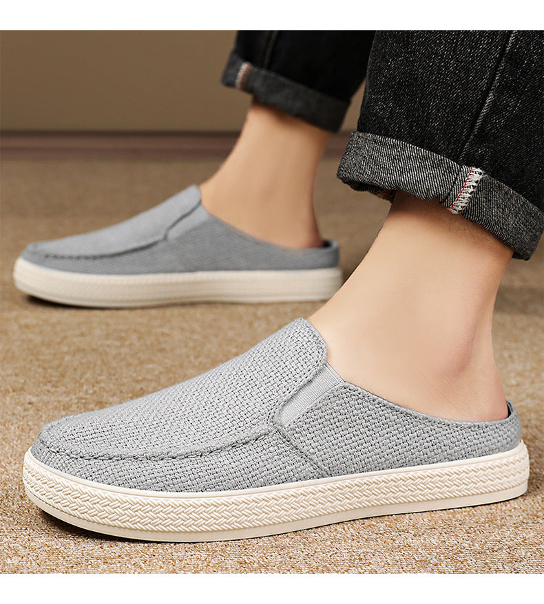Men's Summer Breathable Casual Slip-On Shoes Comfortable Dad Shoes Outdoor Slippers Home Trendy Men's Shoes
