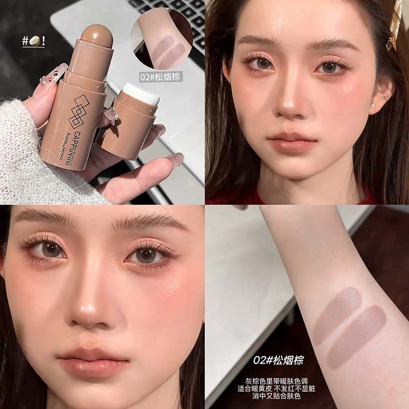 cappuvini Natural Moisturizing Contour Stick Smoothly Modify Three-Dimensional Contour Nose Shadow Hairline Contour Cream395