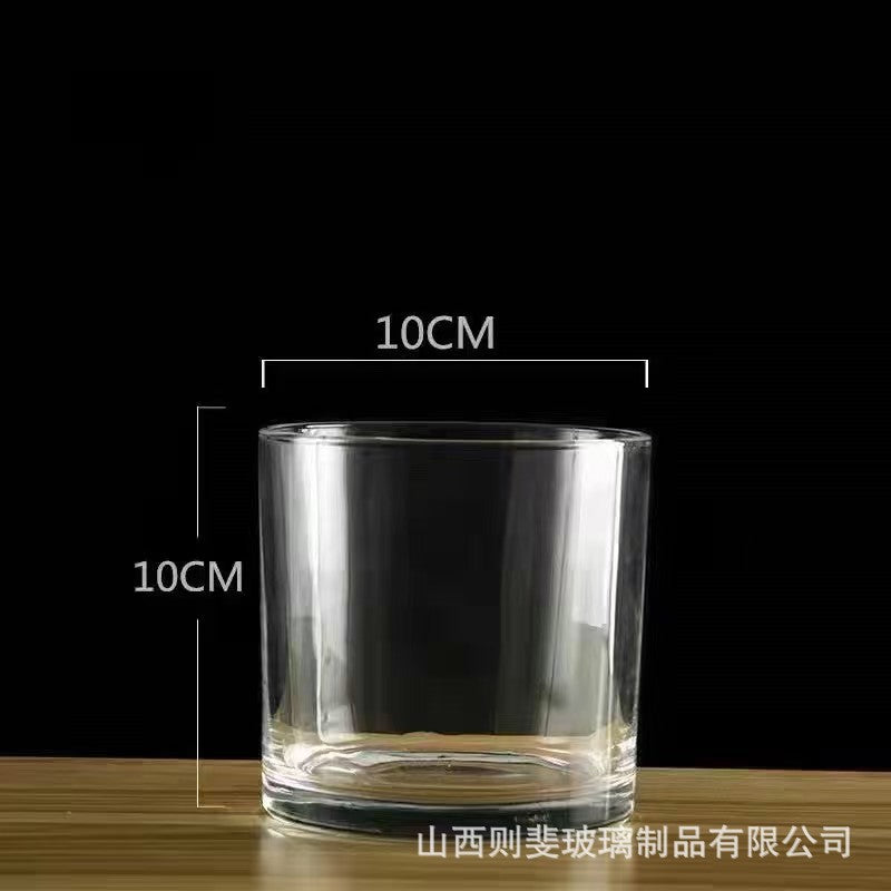 Zefei One-Piece Dropshipping Internet Celebrity Transparent Straight Glass Vase Bedroom Desktop Living Room Dining Table Fresh Flower Arrangement Ornament