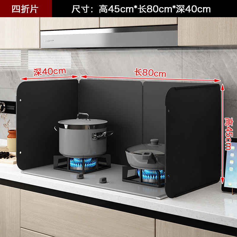 Kitchen Oil-Proof Baffle Stove Gas Stove Heat Insulation Board Foldable Storage Thickened Waterproof Fireproof High-Temperature Oil-Proof Board