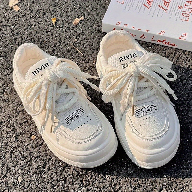 Women's Thick-Soled White Sneakers2025New Summer Women's Sneakers ins Trendy Height-Increasing Chunky Sneakers