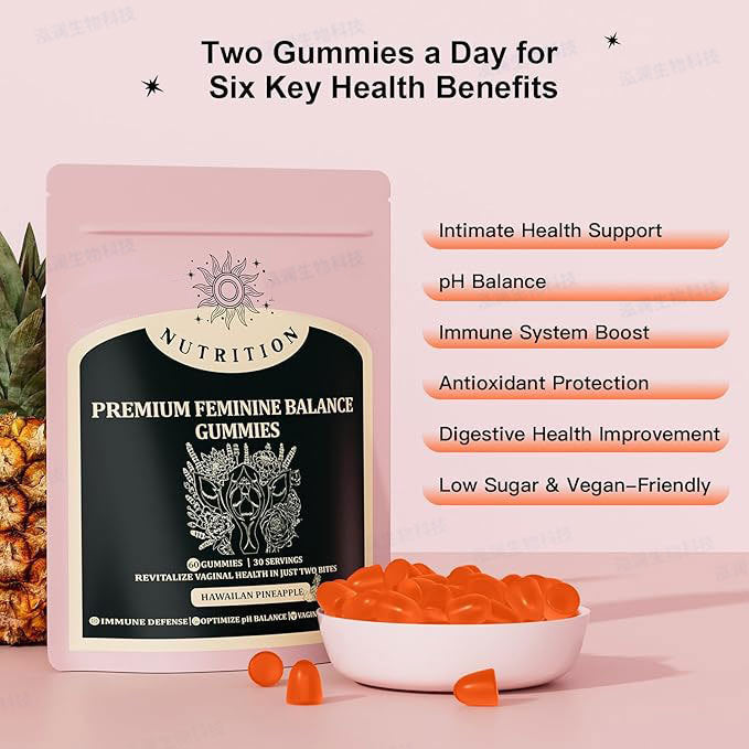 Cross-Border Amazon tk Supply of Women's Balance Gummies for Foreign Trade Feminine Balance Gummies Manufacturer