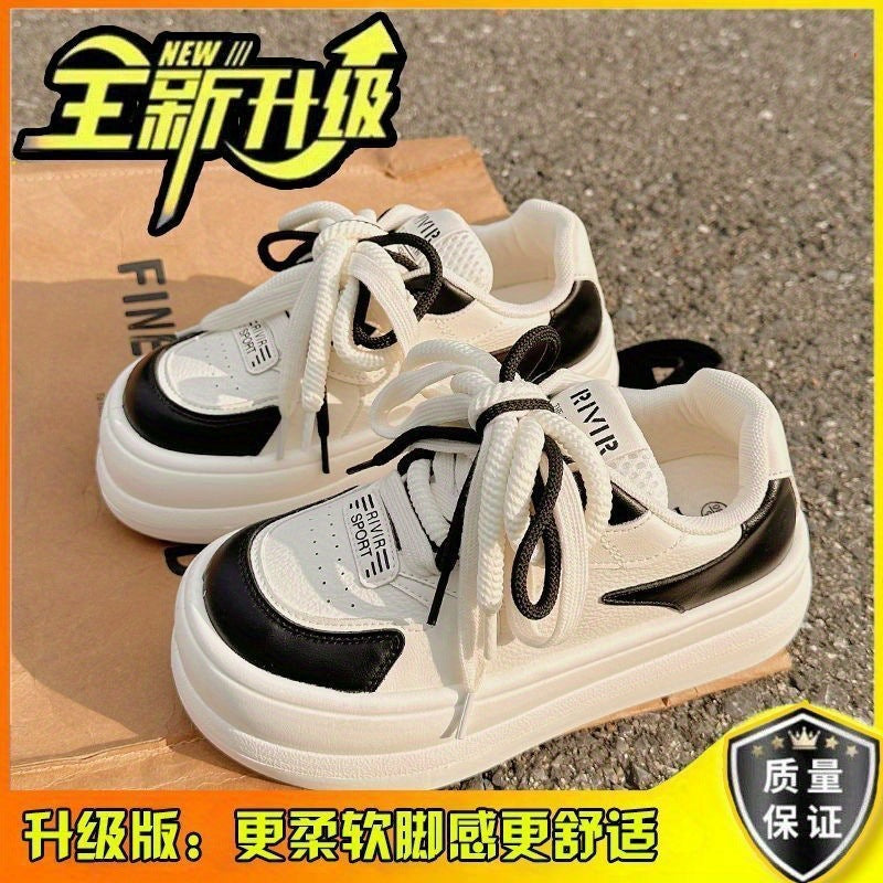 Women's Thick-Soled White Sneakers2025New Summer Women's Sneakers ins Trendy Height-Increasing Chunky Sneakers