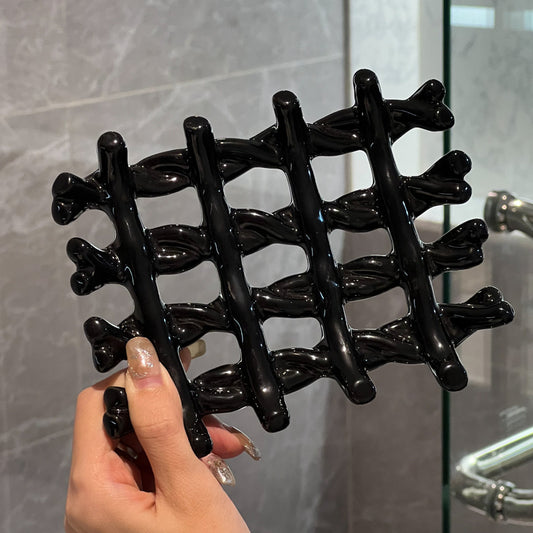 Light Luxury Soap Dish Soap Holder Ceramic Draining Rack Household High-end Bathroom Washstand Storage Artifact