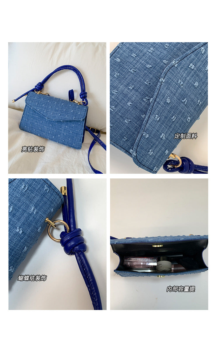 Simple Solid Color Trendy Fashionable Handbag2025Summer New Casual Elegant Single Shoulder Crossbody Small Square Bag for Women
