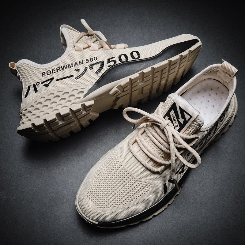 Men's Sneakers2024Spring New Trendy Casual Shoes Running Shoes Couple Shoes Mesh Flyknit Shoes Export
