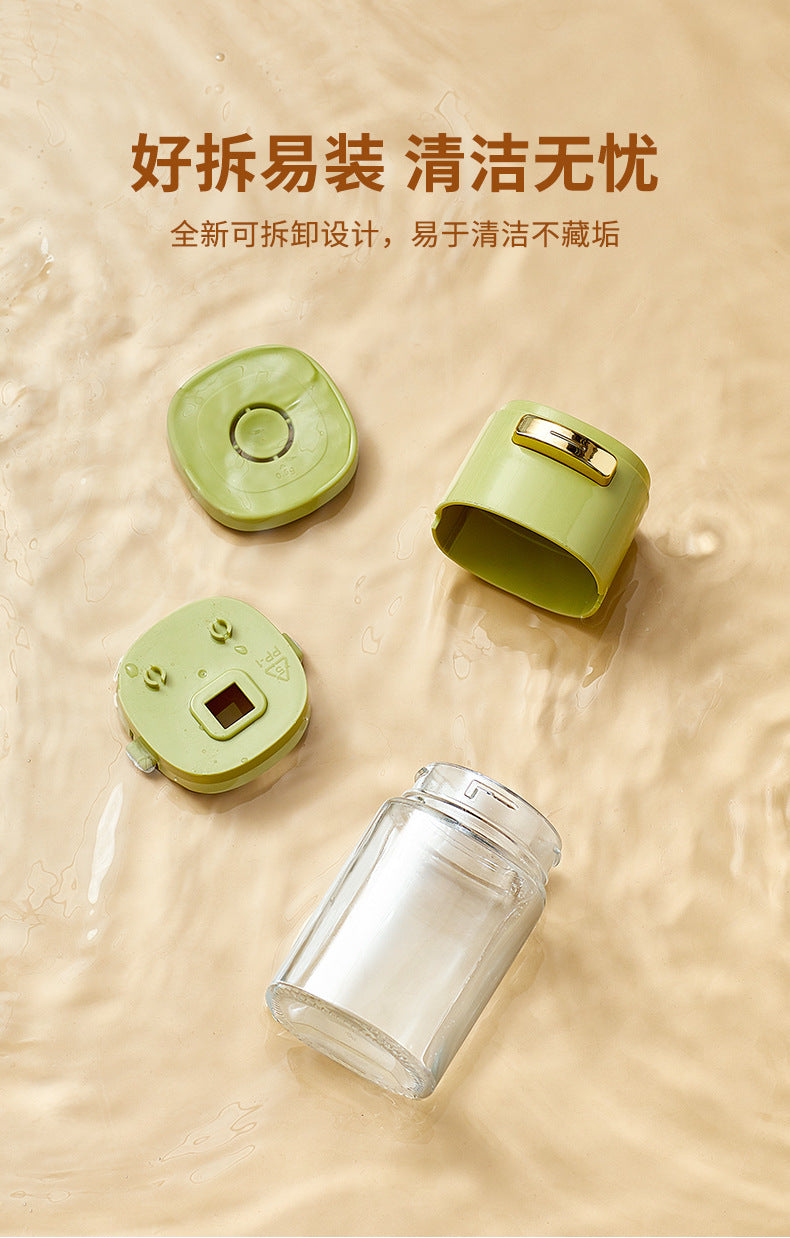 Quantitative Salt Jar Seasoning Bottle Household Kitchen Salt Shaker Measuring Tool Seasoning Box Seasoning Jar Set Salt Control Bottle