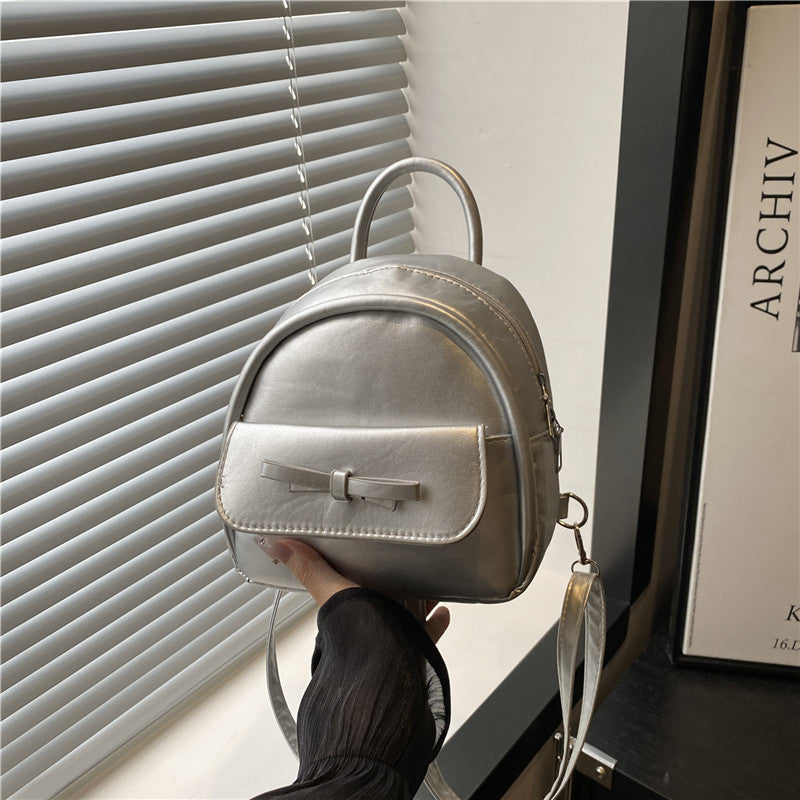 Simple Double Shoulder Small Bag for Women Spring Summer2025New Single Shoulder Crossbody Bag Korean Style Women's Fashion Handheld Small Square Bag