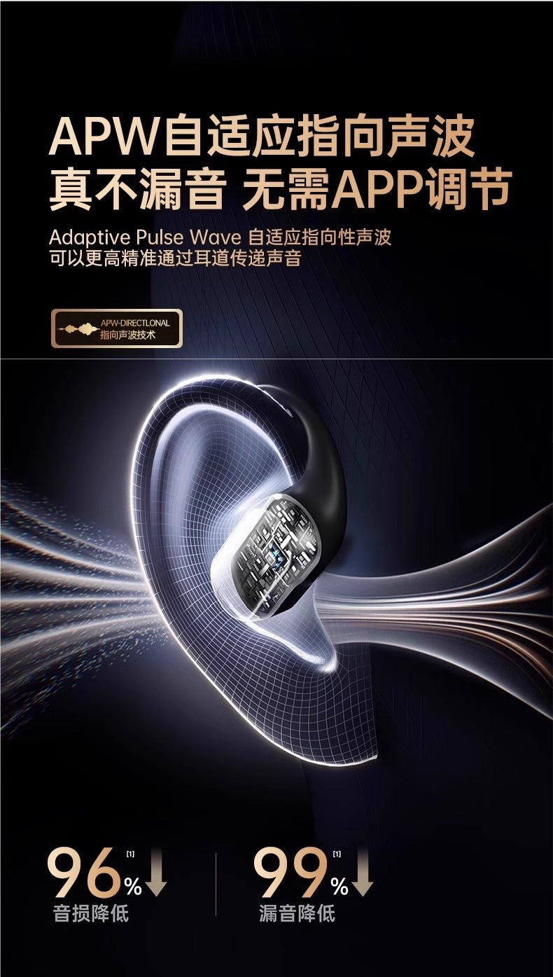 2025New bone conduction Bluetooth earphones wireless over-ear non-in-ear2024Official Genuine Brand Ultra-Long Battery Life