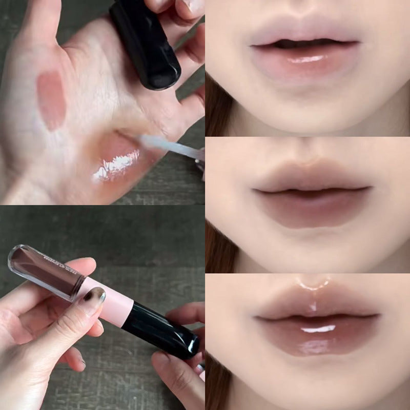 HERORANGE Moisturizing Dual-Ended Lip Gloss Velvet Matte Water Gloss Mirror Double Texture Non-Sticky Lipstick HR499