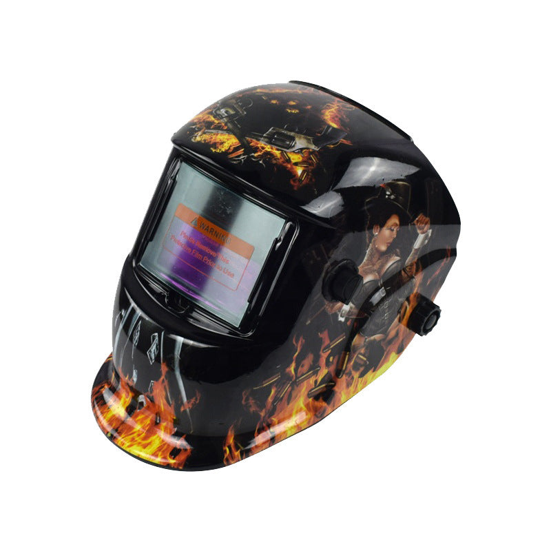 107Solar Automatic Dimming Welding Protective Mask Head-mounted Argon Arc Welding LCD Welder Mask