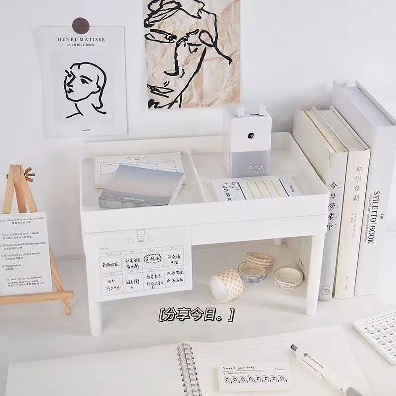 ins Desktop Double-Layer Storage Rack Simple High-Value Two-Layer Desktop Multi-Functional Student Storage Organizer Rack