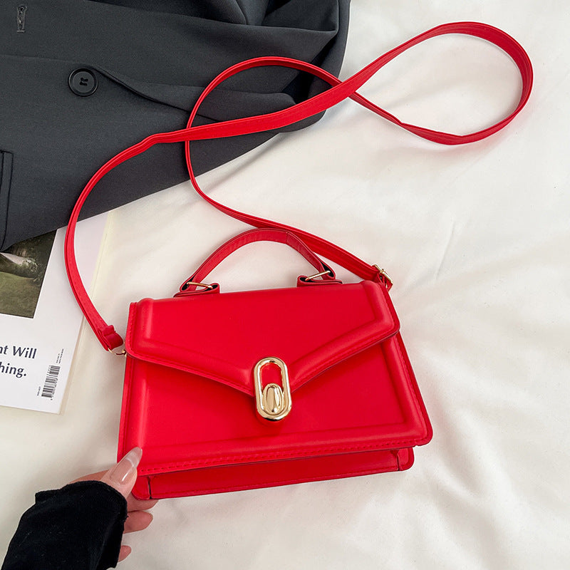 Fashionable and Elegant Small Square Bag2025Summer New Korean Style Niche Casual Commuter Crossbody Bag Trendy Shoulder Bag
