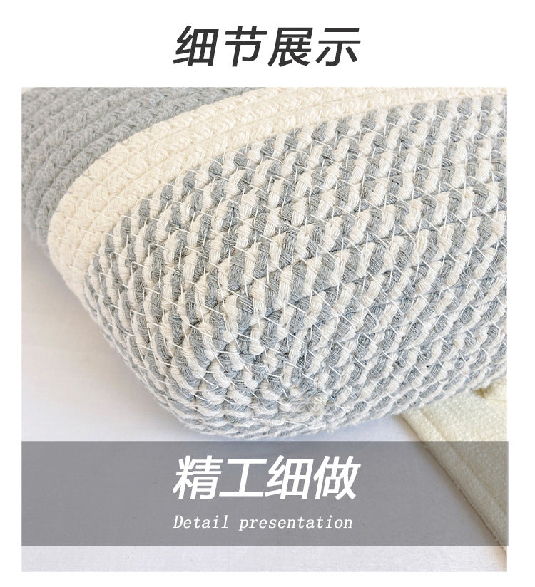 Hand-Woven Bag Women2025New Ethnic Style Straw Bag Forest Style Beach Large Capacity Basket Bag