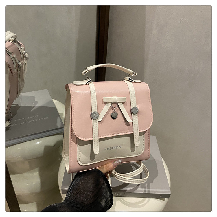Single Shoulder Double Shoulder Women's Bag2025New Fashionable Girly Casual Multi-use Small Square Bag Spring Summer Hot-selling Women's Bag