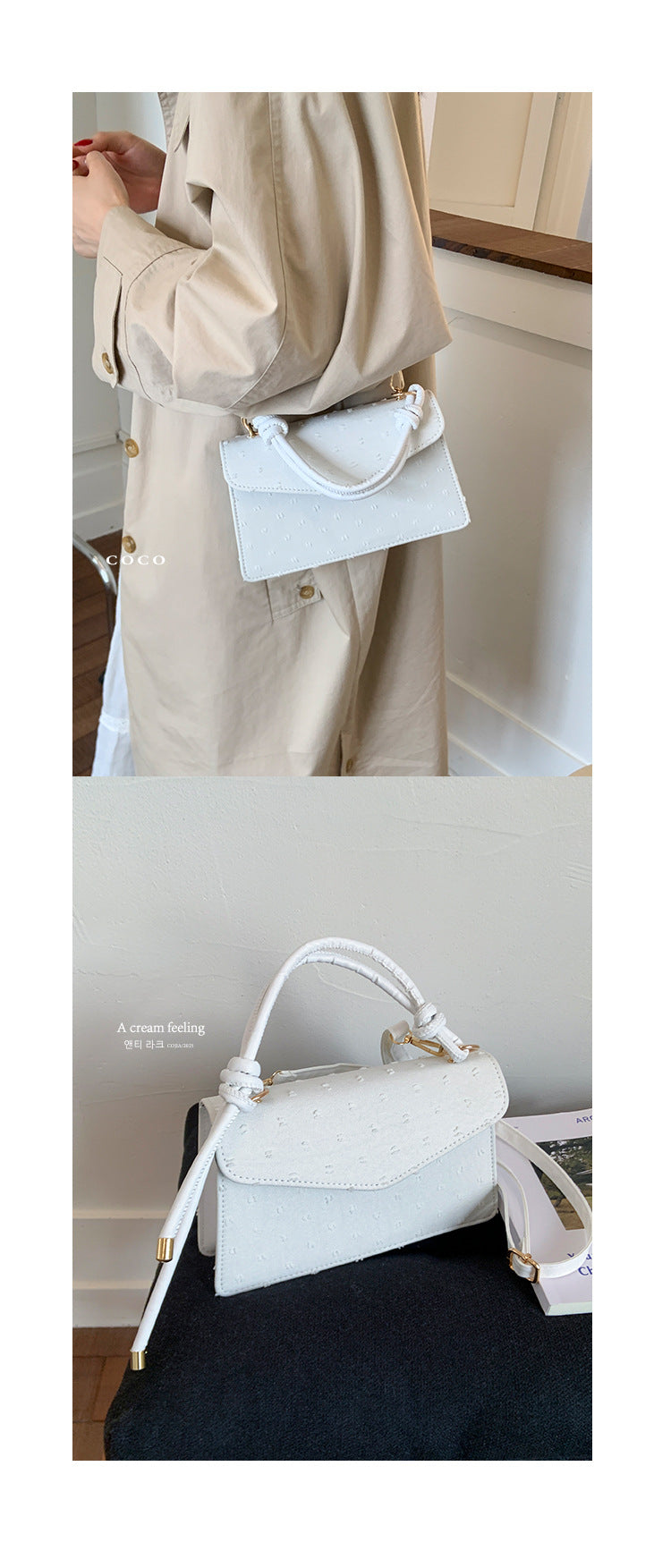 Simple Solid Color Trendy Fashionable Handbag2025Summer New Casual Elegant Single Shoulder Crossbody Small Square Bag for Women