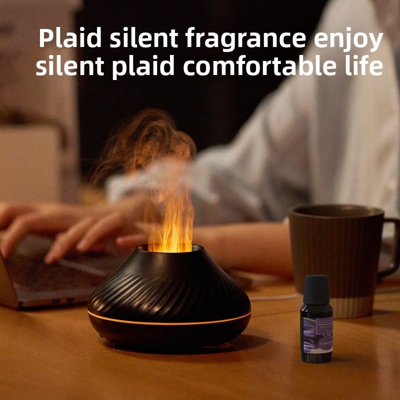 Flame Aromatherapy Machine Office Desktop Humidifier Car mounted Automatic Spray Fragrance Home Essential Oil Diffuser