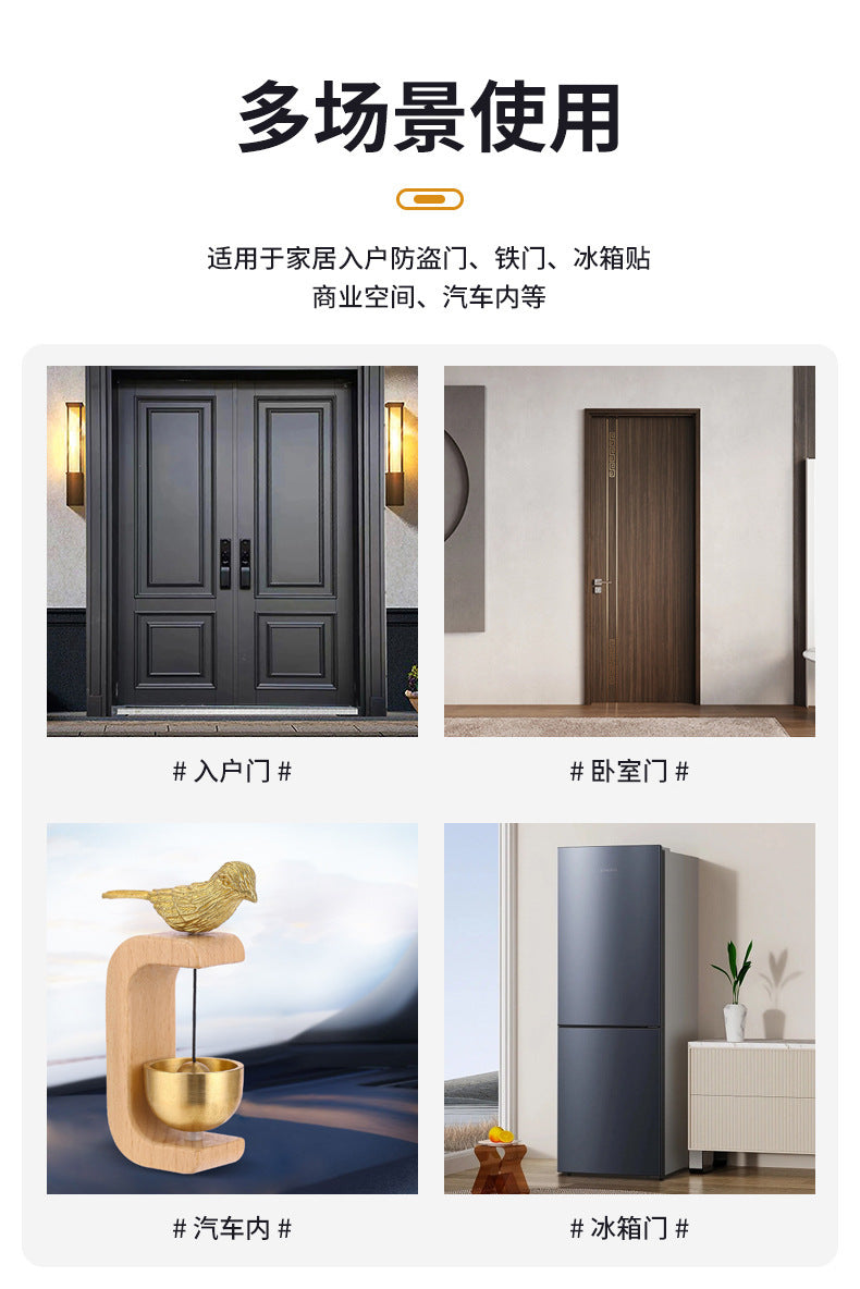 Brass Dopamine Wind Chime Creative Bedroom Hanging Decoration Entry Door Bell Meditation Summer Breeze Hanging Ornament Door Decoration Bell