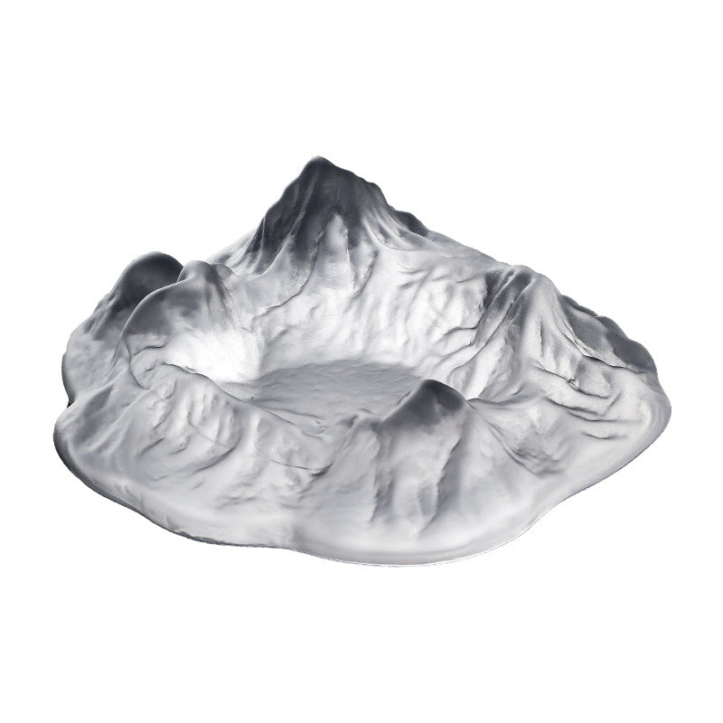 Internet Celebrity Light Luxury Iceberg Ashtray Home Coffee Table Cigar Ashtray Nordic Office Desktop Ornament Decoration Anti-Fly Ash