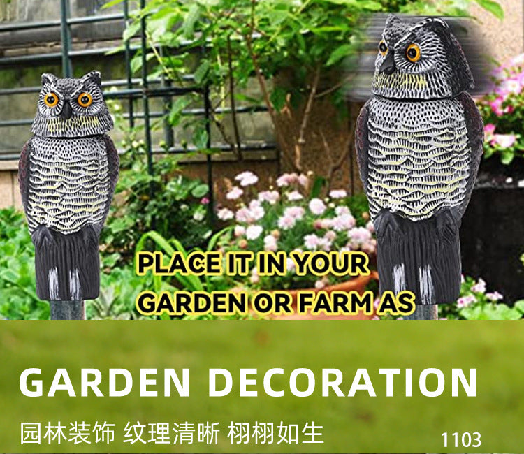 Cross-Border Garden Decoration Simulation Owl Ornament Creative Animal Model Small Yard Landscaping Gardening Decoration Free Shipping