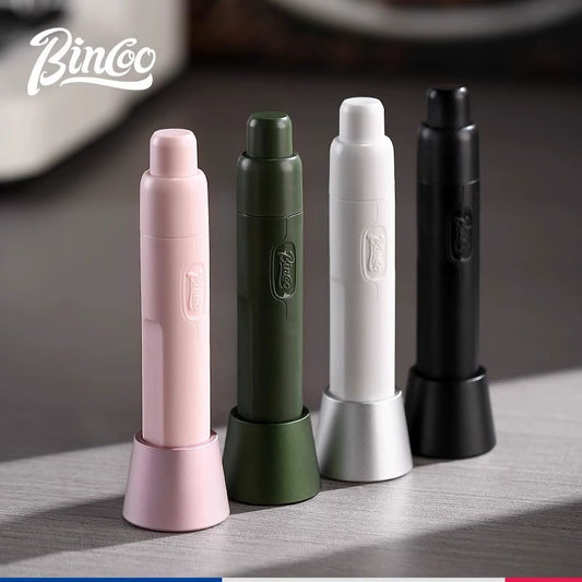 Bincoo Telescopic Magnetic Stainless Steel Powder Needle Coffee Powder Needle Evenly Stirring and Breaking Clumps Black
