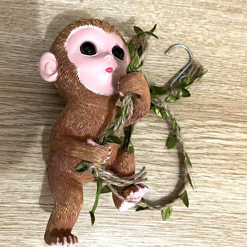 Cute Animal Climbing Bunny Wall Hanging Homestay Outdoor Garden Ornament Courtyard Tree Climbing Landscape Pipe Decoration