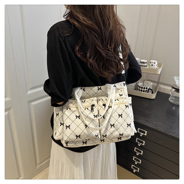 2025Summer New Simple Fashion Underarm Tote Bag This Year's Trendy Retro Commuter Shoulder Bag for Women
