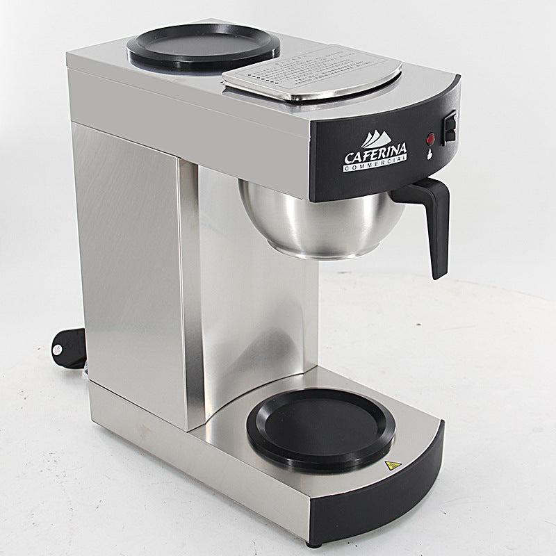 CAFERINA Fully Automatic American Coffee Machine Drip Filter Commercial New Lux Steel Bottom Coffee Pot Glass Large Capacity