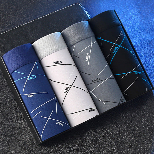 【New product best-selling】Men's Underwear Boxer Briefs Youth Mid-Rise Four-Corner Underwear Men's Plus Size Underpants Shorts http://detail.1688.com/offer/724677929045.html