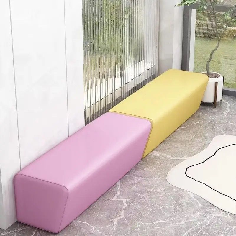 Early Education Training Institution Waiting Leisure Rest Area Hair Salon Parent Reception Small Shoe Changing Long Sofa Set
