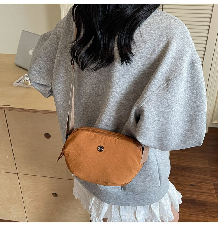 Casual Crossbody Bag Fashion Nylon Style Bag for Cycling ins New Small Bag Lightweight Single Shoulder Nylon Hip-Hop