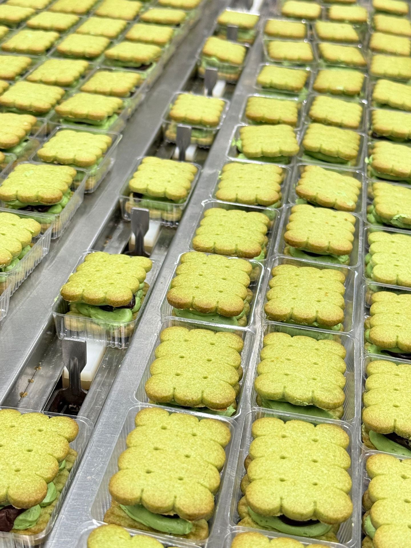 Frozen Chewy Butter Sandwich Cookies Matcha Chocolate Multi-flavor Ice Cream Texture Cake Snacks Factory