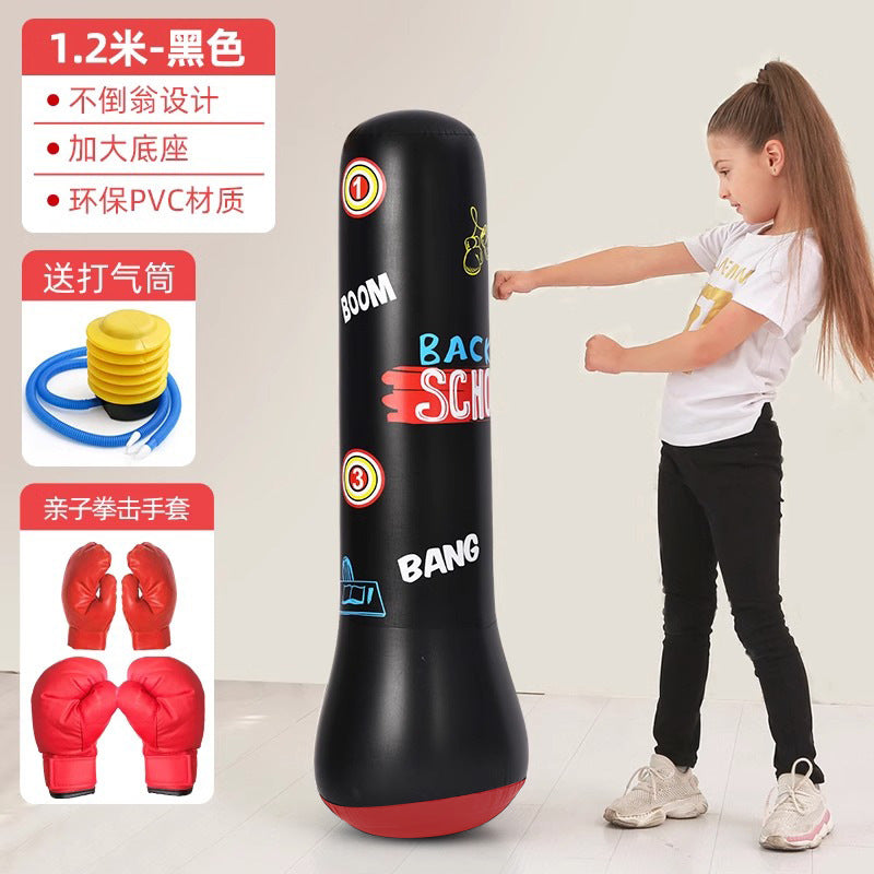 Inflatable Punching Bag Punching Column Standing Sandbag Adult Home Training Equipment Children's Equipment