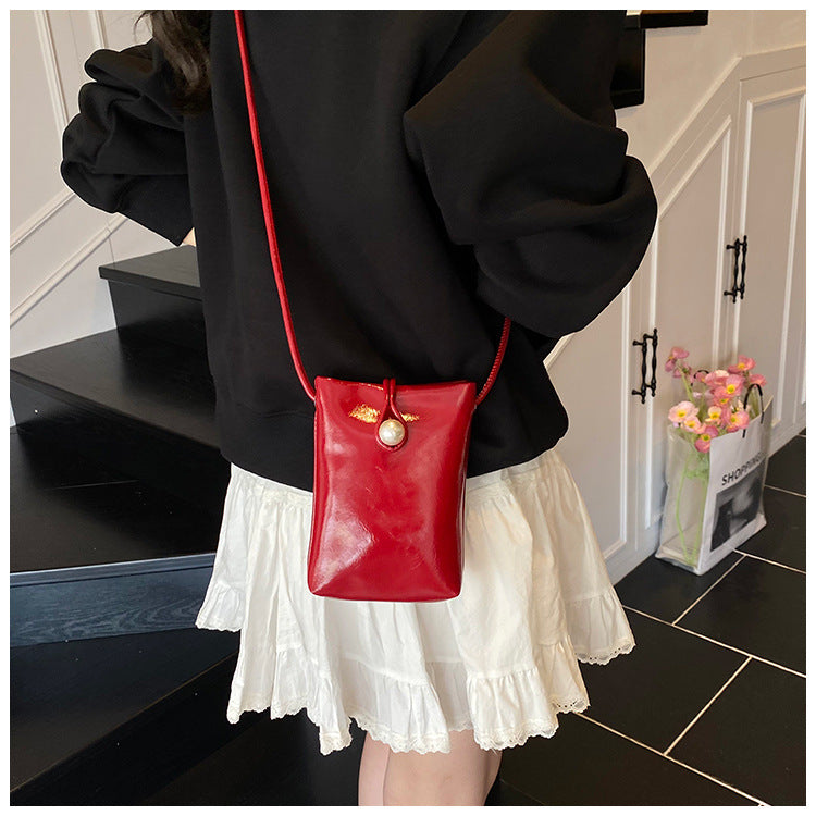 New Chinese Style Mini Handbag for Women2024New high-end versatile coin purse casual single shoulder crossbody phone bag
