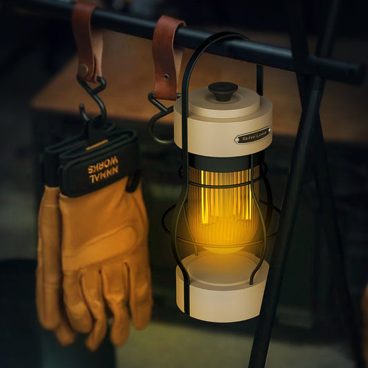 New Outdoor Camping Lantern Camping Light Camping Atmosphere Light Rechargeable Lighting Portable Retro Lantern Tent Camp Light