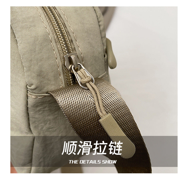 Casual texture niche design small square bag2025Spring New Fashionable Trendy Women's Single Shoulder Crossbody Bag