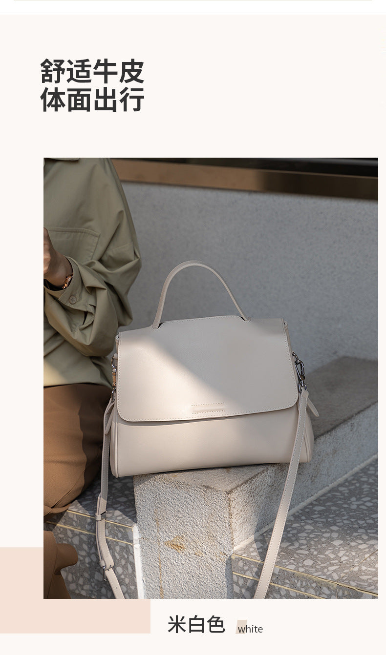 Cross-border Tote Bag for Women2024Summer new soft leather large capacity niche high-end genuine leather single shoulder crossbody bag