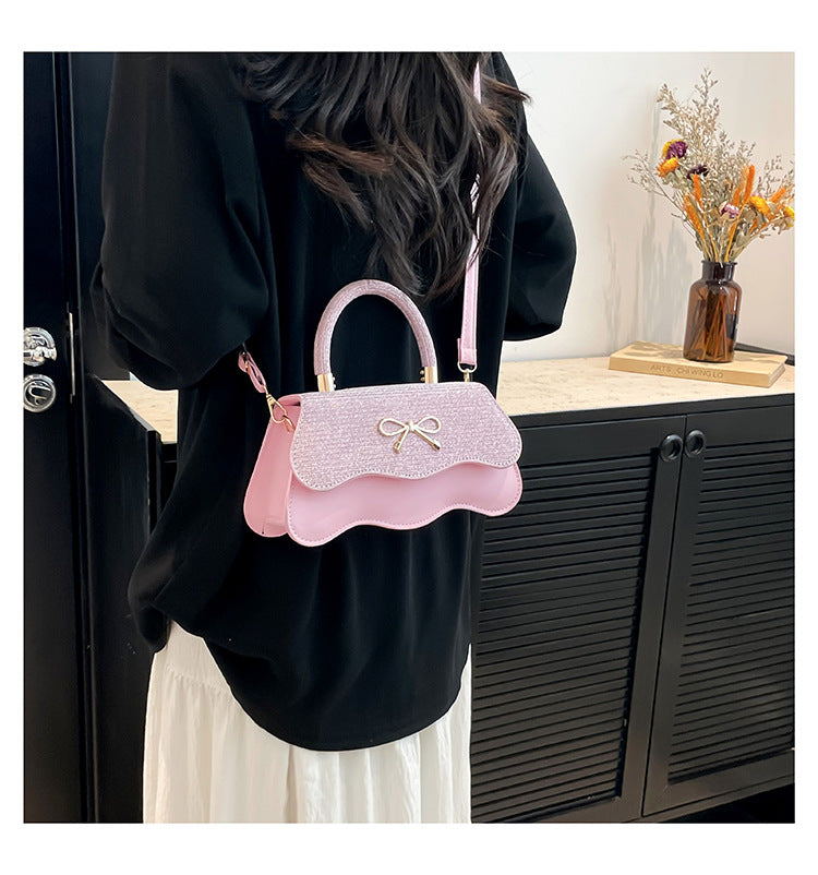 Fashion Trend Casual Simple Texture Baguette Bag2025Summer new style women's personalized shoulder crossbody bag